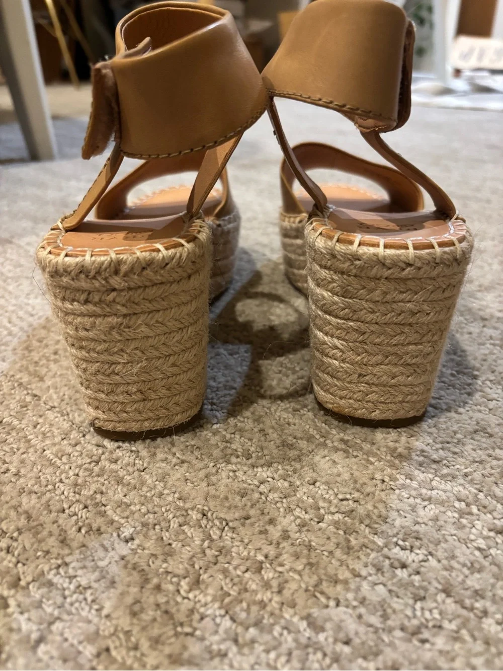 Women’s Frye Tan Espadrille Sandals - Wedge size 6.5
